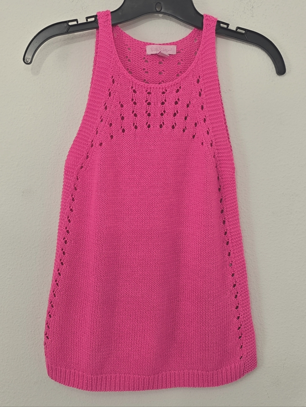Lilly Pulitzer Mac Sleeveless Sweater Tank Flamingo Pink XS